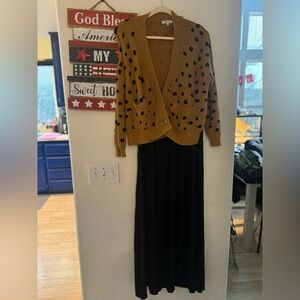 EUC Madewell Leopard Cardigan & Maxi Skirt